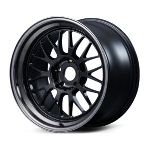 volk racing 21a spec pw wheel (face 2 / l rim) 18x10.5 / offset +15 / 5x114.3 (pressed double black)