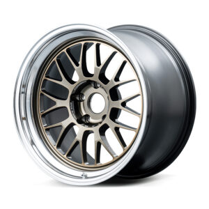 volk racing 21a spec sr wheel (face f2 / l rim) 18x10.5 / offset +15 / 5x114.3 (shining bronze metal / rim dc)