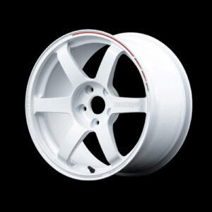 volk racing te37 saga s plus time attack wheel 17x7.0 / offset +46 / 4x100 (dash white / redot)