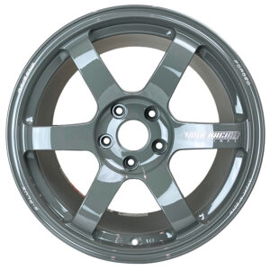 volk racing te37 saga s plus wheels (set of four) 17x10.0 / offset +47 / 5x114.3 (glossy gray)