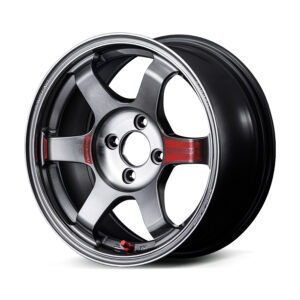 volk racing te37 saga sl wheel (face 2) 15x7.0 / offset +38 / 4x100 (pressed graphite)