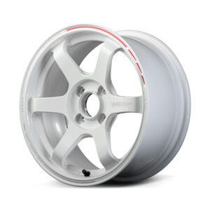 volk racing te37 sonic time attack wheel (face 4) 15x7.0 / offset +36 / 4x100 (white / redot)