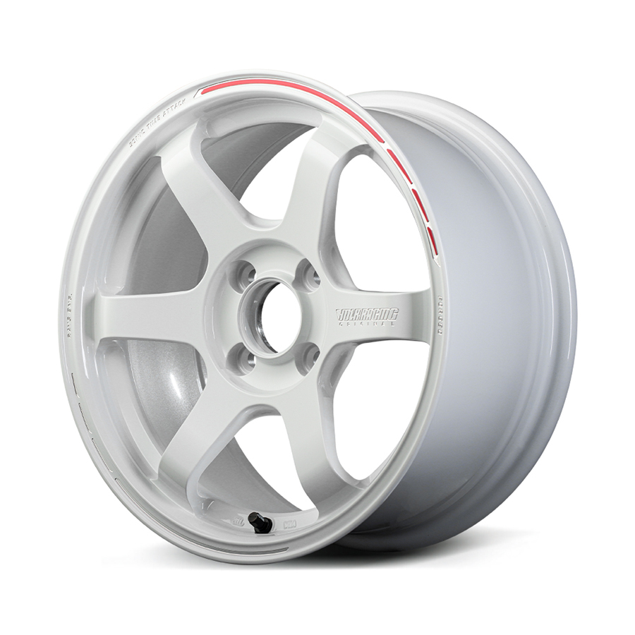 volk racing te37 sonic time attack wheel (face 5) 15x7.0 / offset +26 / 4x100 (white / redot) volk racing te37 sonic time attack wheel (face 5) 15x7.0 / offset +26 / 4x100 (white / redot)